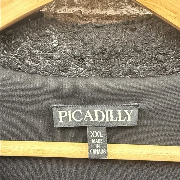 Piccadilly Made in Canada Women's Black Lace Blazer - Picture 2 of 7